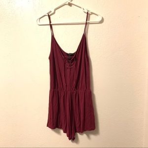 Cute Forever 21 Red Romper